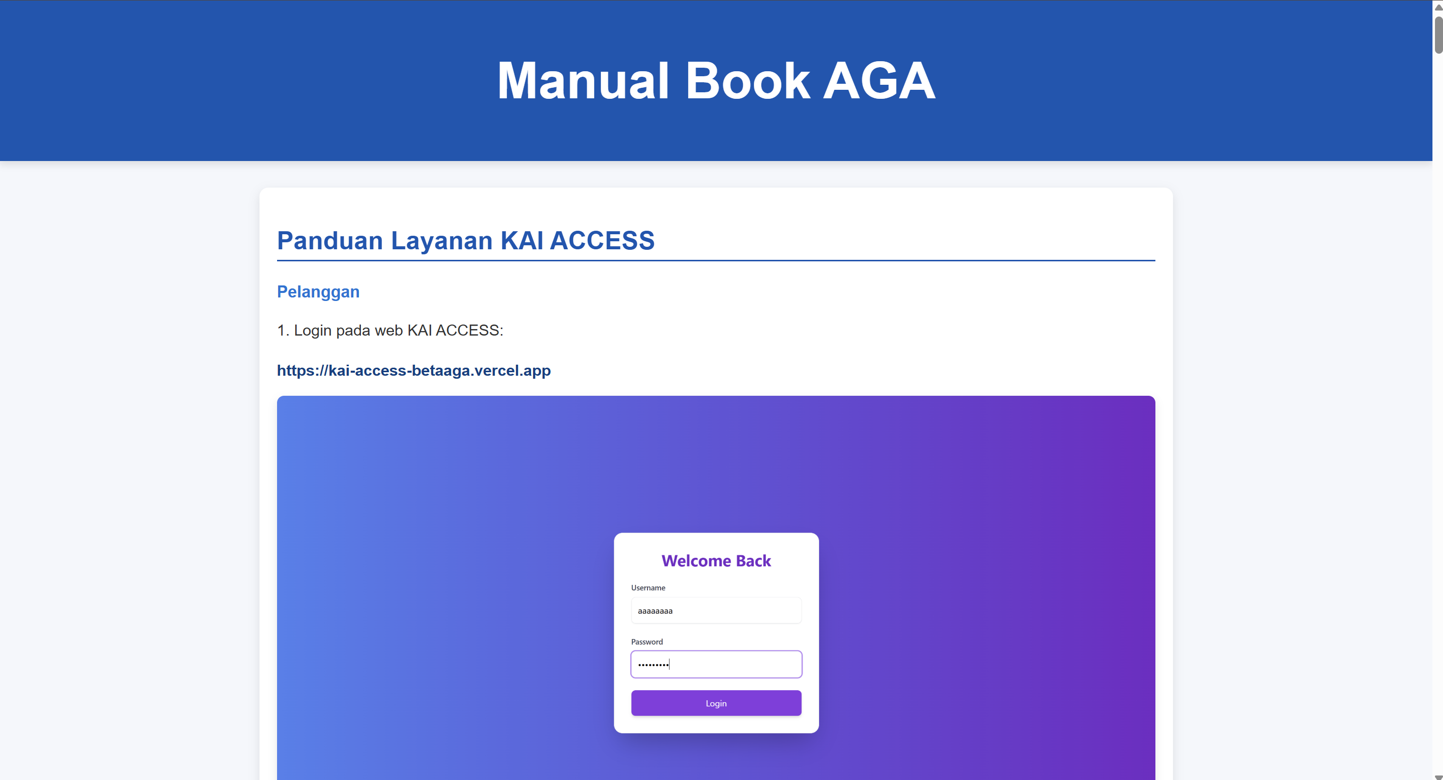 Manual Book KAI WEB