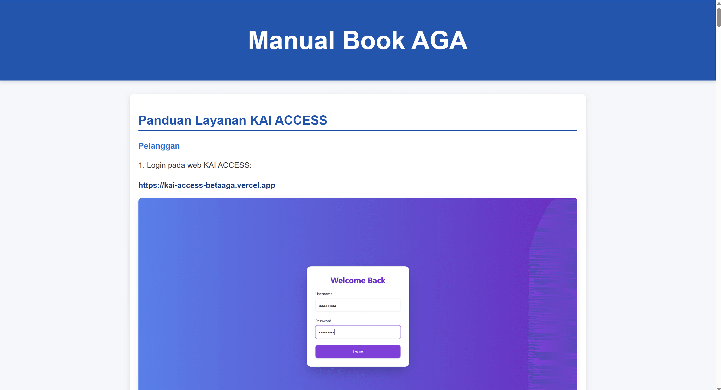 Manual Book KAI WEB